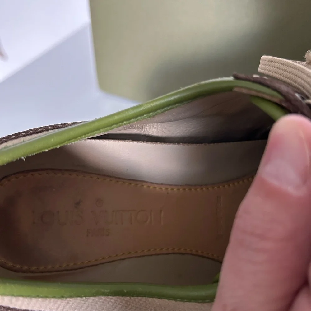 Louis Vuitton Brown and Cream Sneakers unisex Women's 10.5, men's 7.5 - Picture 9 of 10